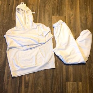 White jogger suit !